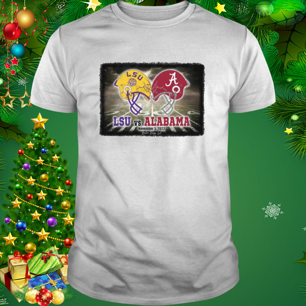 LSU vs Alabama Louisiana Saturday Night Football Tiger Stadium shirt 1 Unisex shirt