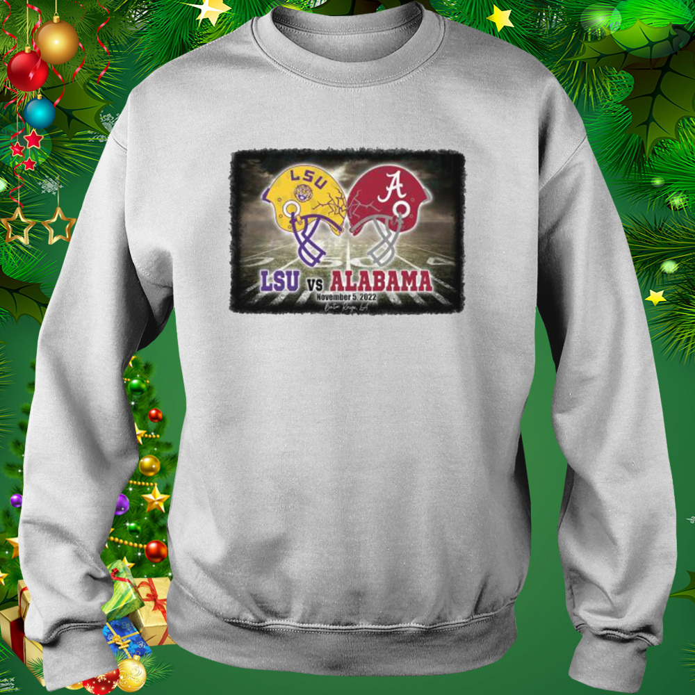LSU vs Alabama Louisiana Saturday Night Football Tiger Stadium shirt 4 Sweat shirt