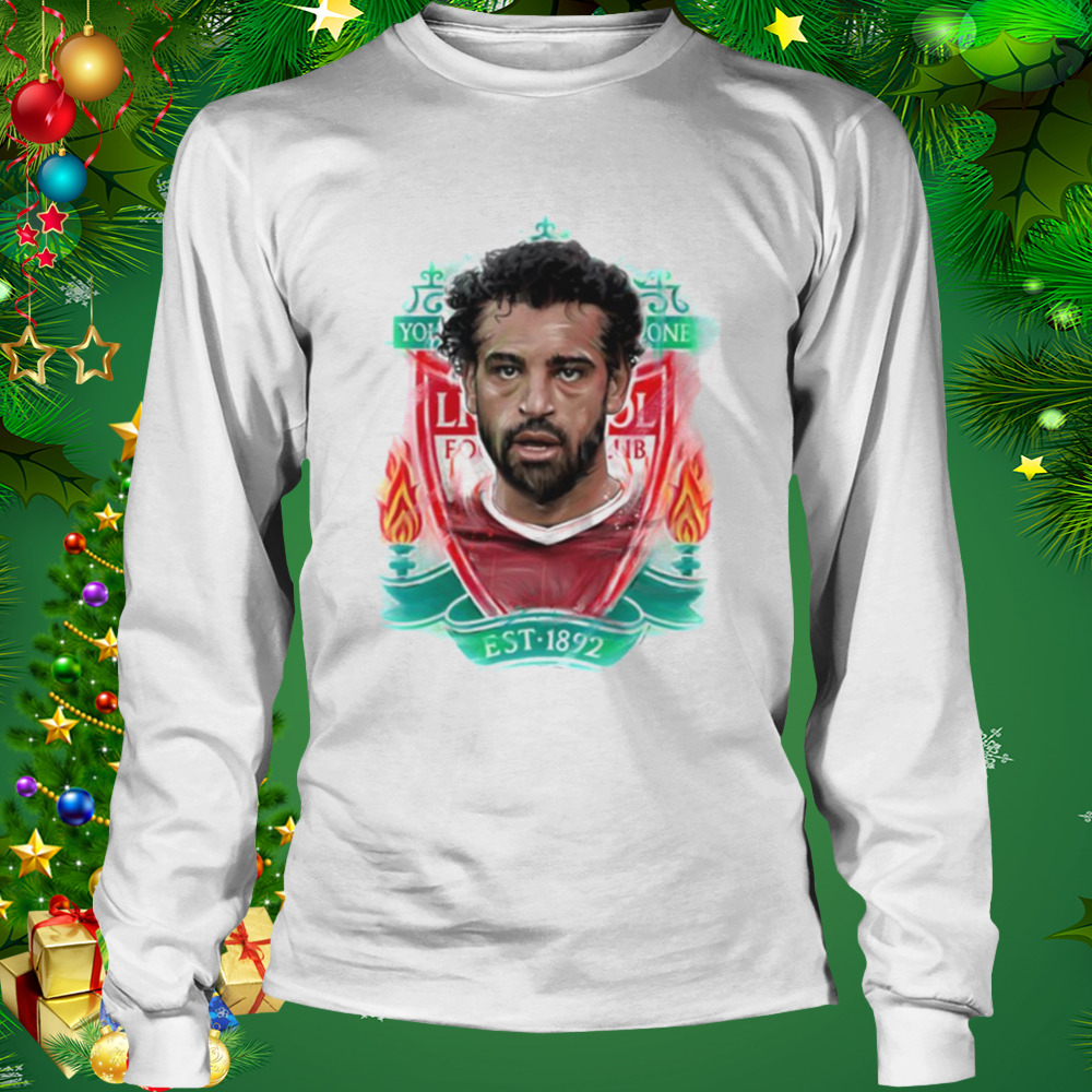 Liverpool Watercolor Mohamed Salah shirt 3 Longsleeve shirt