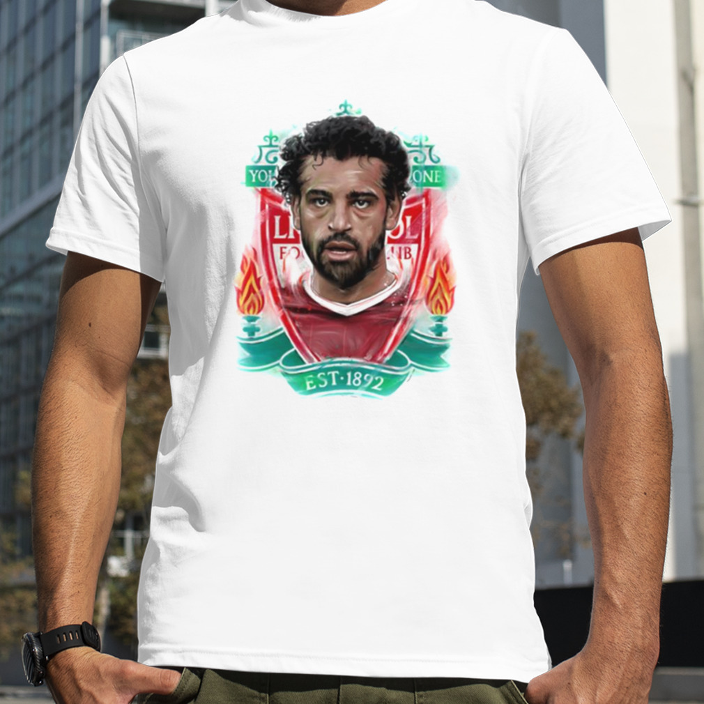 Afbestille hård Borgerskab Liverpool Watercolor Mohamed Salah shirt