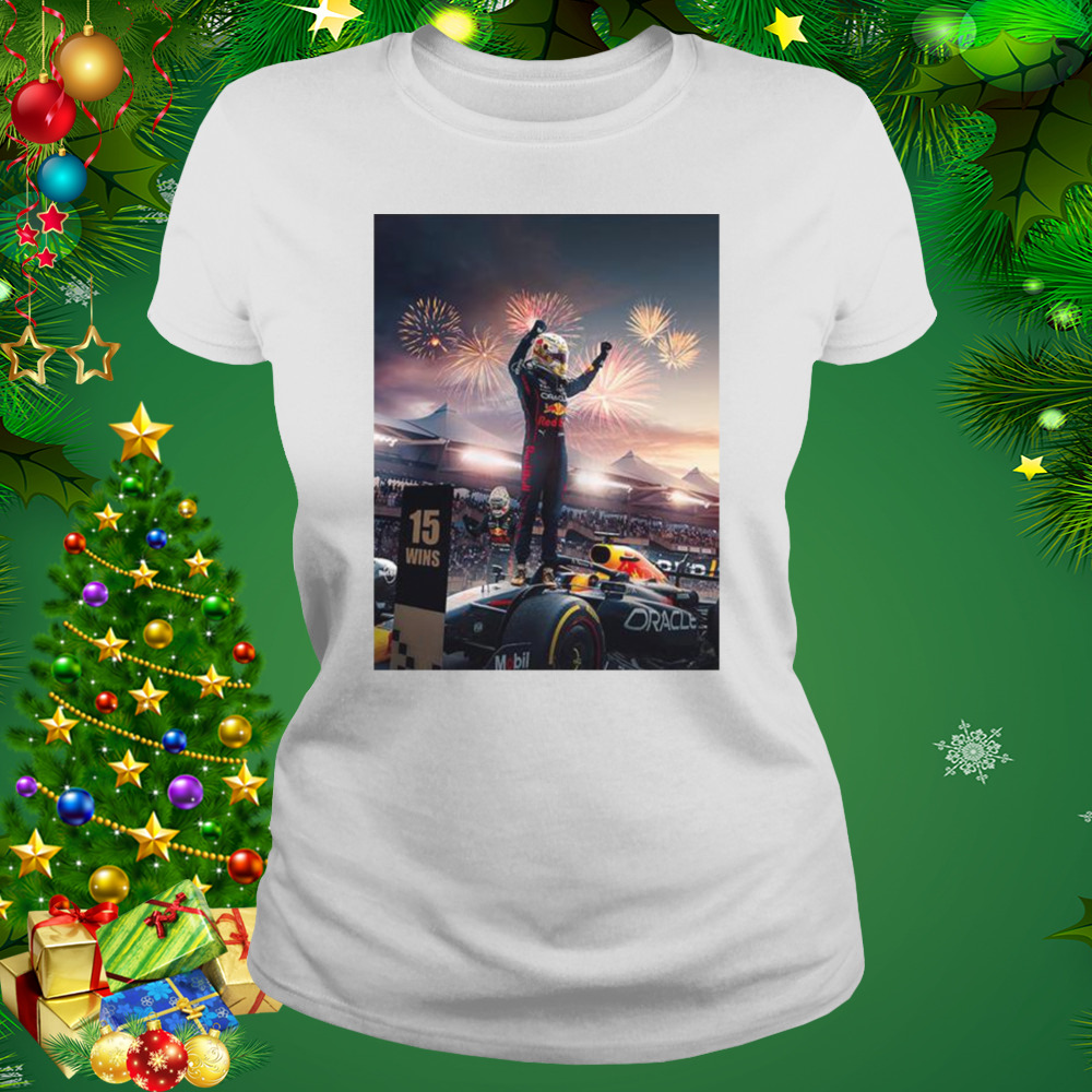 Max verstappen 15 wins f1 abu dhabi gp shirt 2 Women's shirt