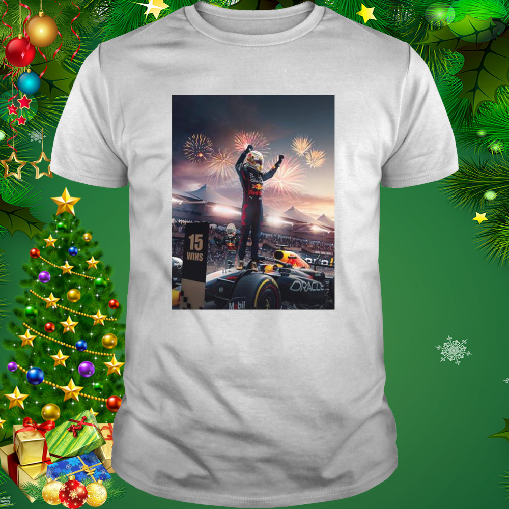Max verstappen 15 wins f1 abu dhabi gp shirt 1 Unisex shirt