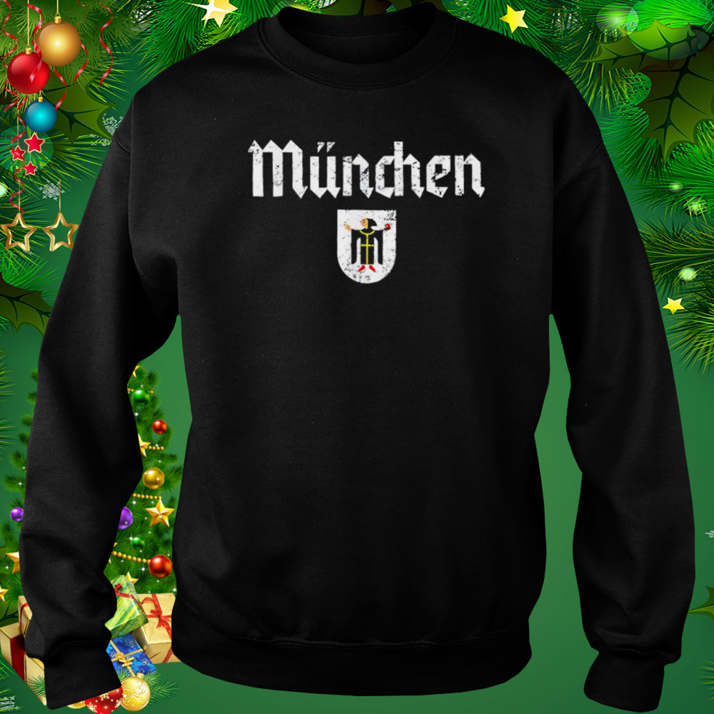 Munich Germany Muenchen Vintage Retro Distressed T-Shirt 4 Sweat tshirt