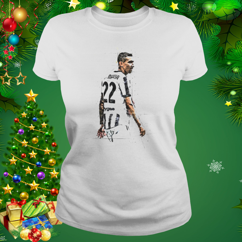 Number 22 Football Art Angel Di Maria shirt 2 Women's shirt