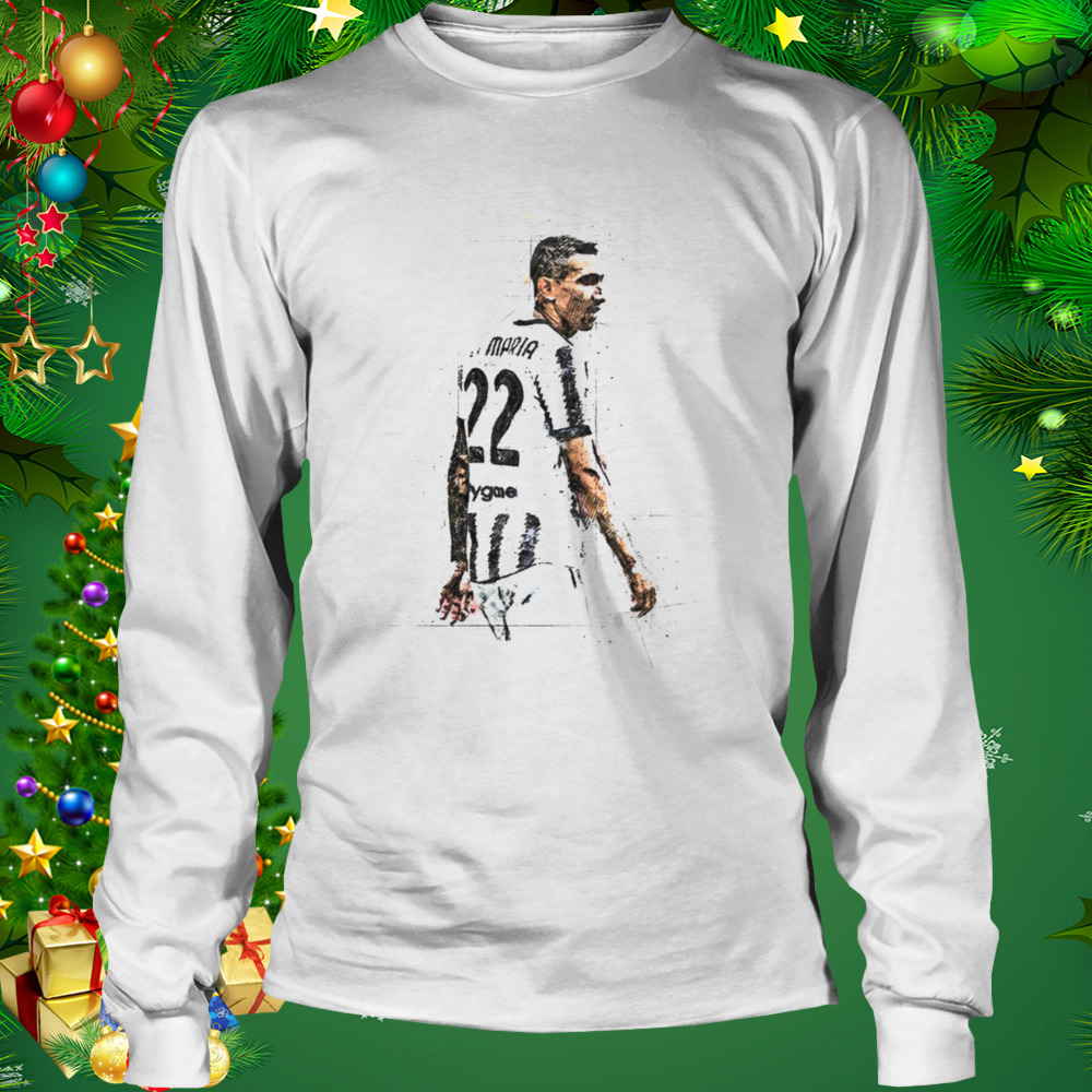 Number 22 Football Art Angel Di Maria shirt 3 Longsleeve shirt
