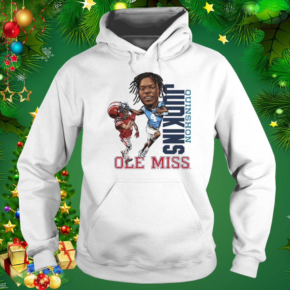 Ole miss Quinshon judkins caricature shirt 5 Hoodie shirt