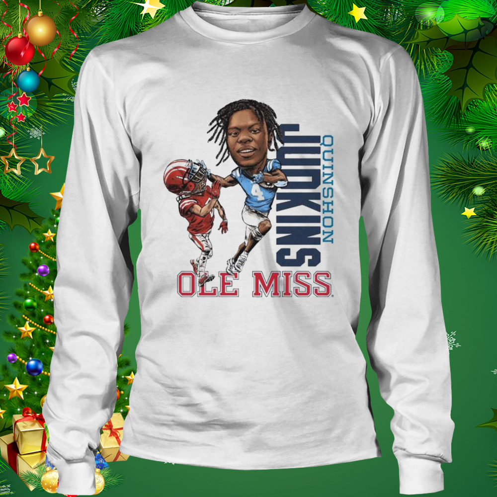 Ole miss Quinshon judkins caricature shirt 3 Longsleeve shirt
