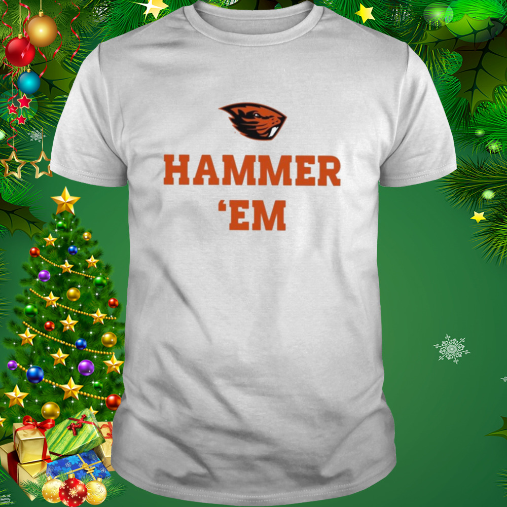 Osu beaver logo hammer em T-shirt