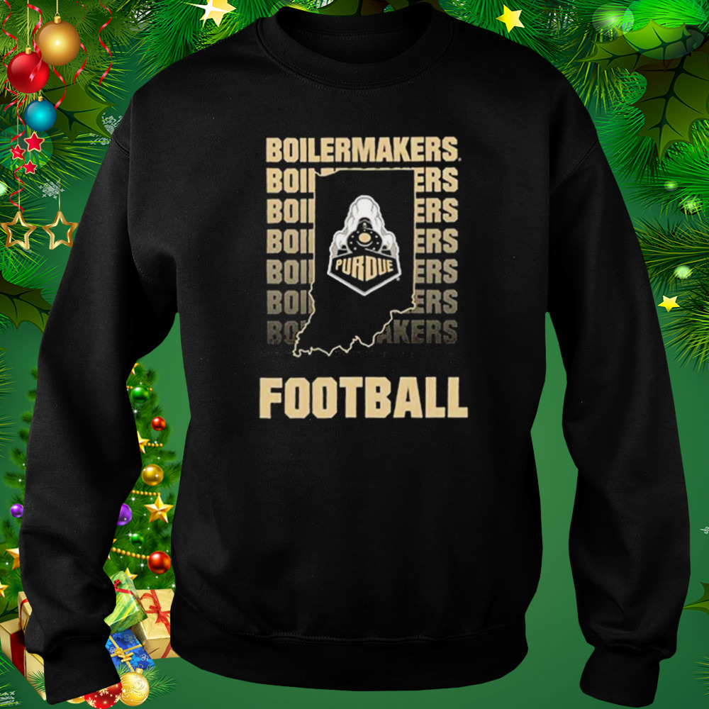 Purdue Football Wordmark Repeat shirt 4 Sweat tshirt