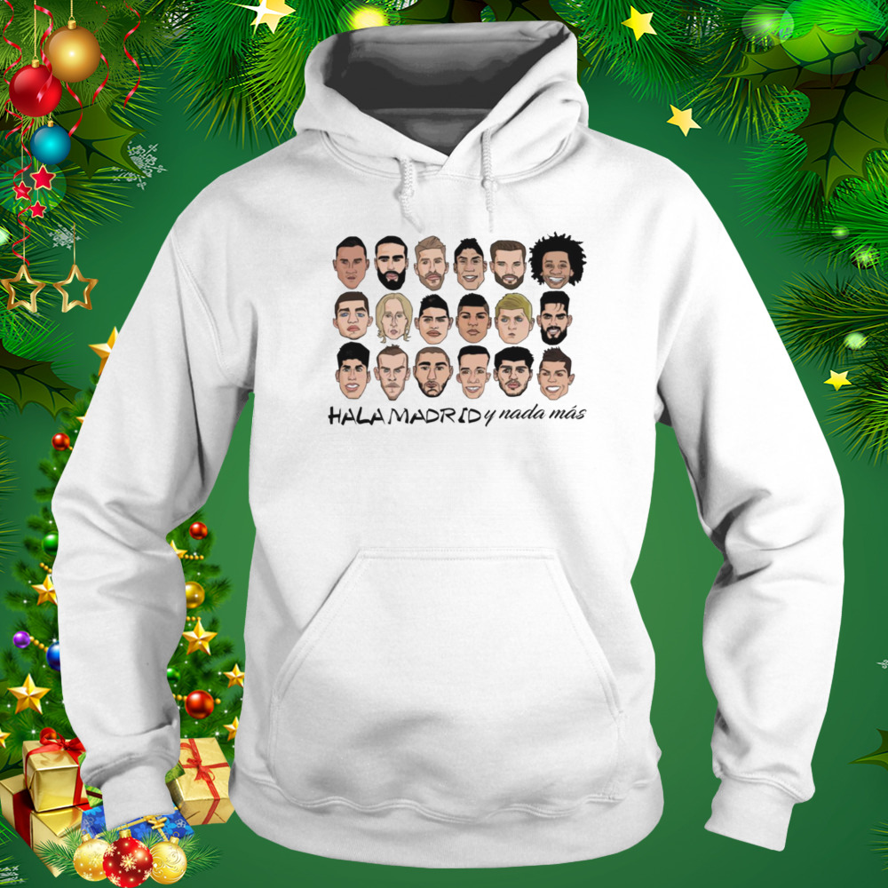 Real Madrid 2017 Squad Members shirt 5 Hoodie shirt