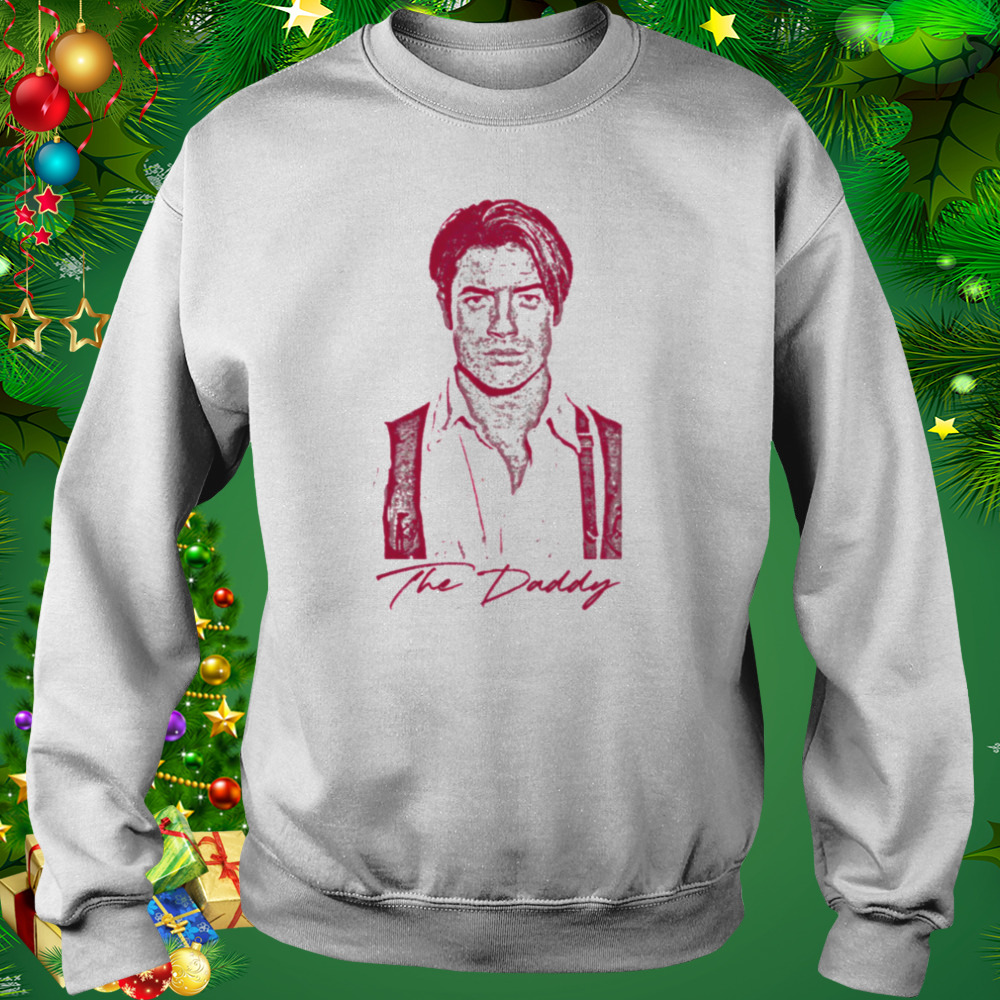 Red Distressed Design Brendan Fraser Portrait Actor shirt 4 Sweat shirt