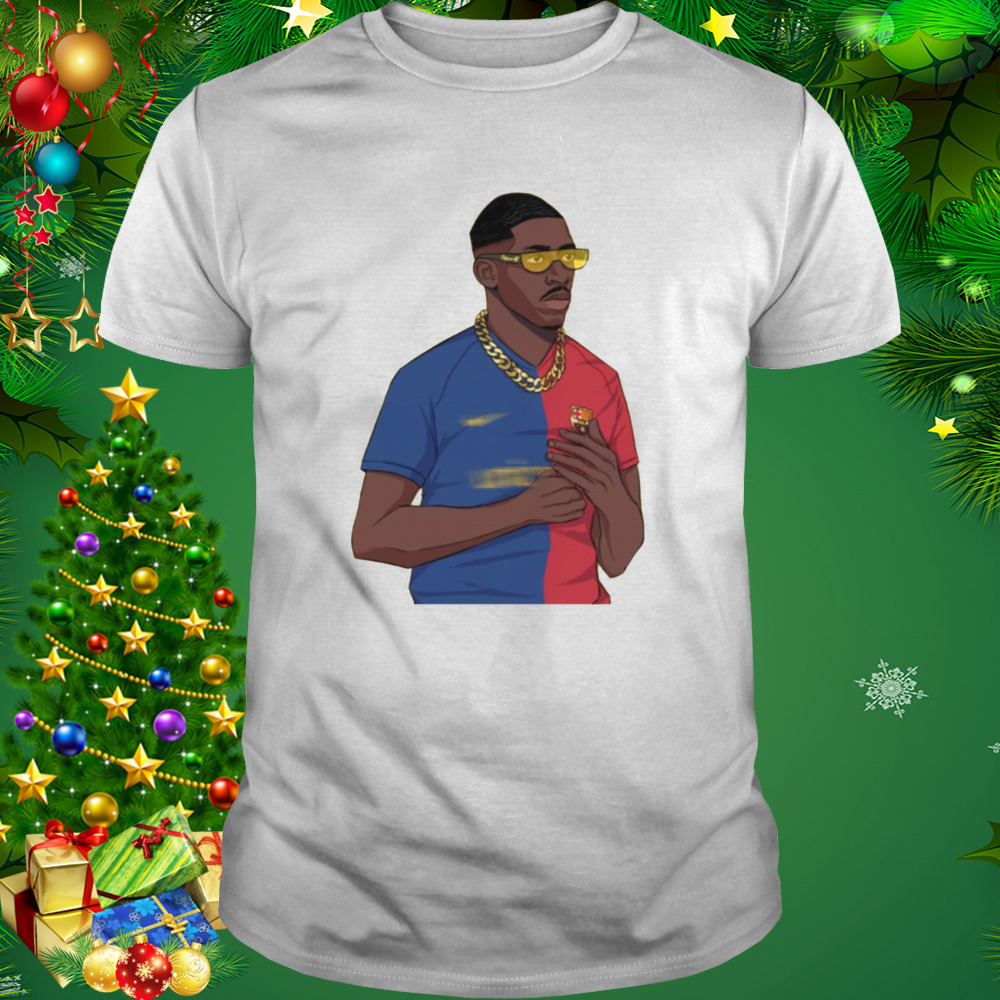 Retro Graphic Ousmane Dembele Portrait shirt 1 Unisex shirt