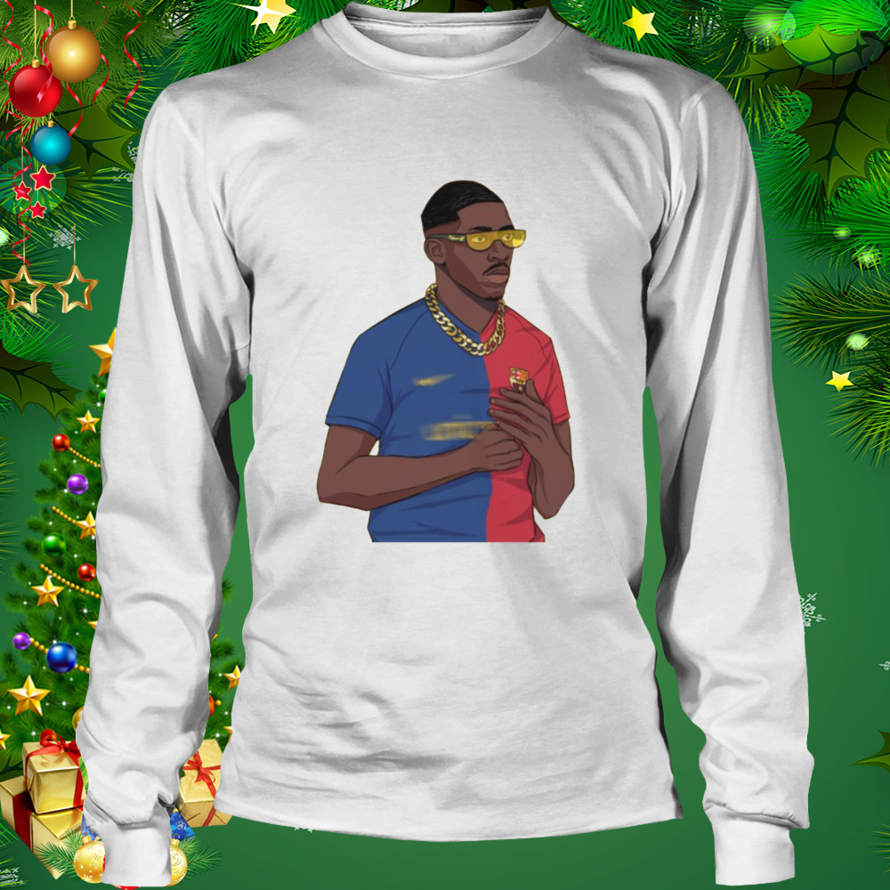 Retro Graphic Ousmane Dembele Portrait shirt 3 Longsleeve shirt