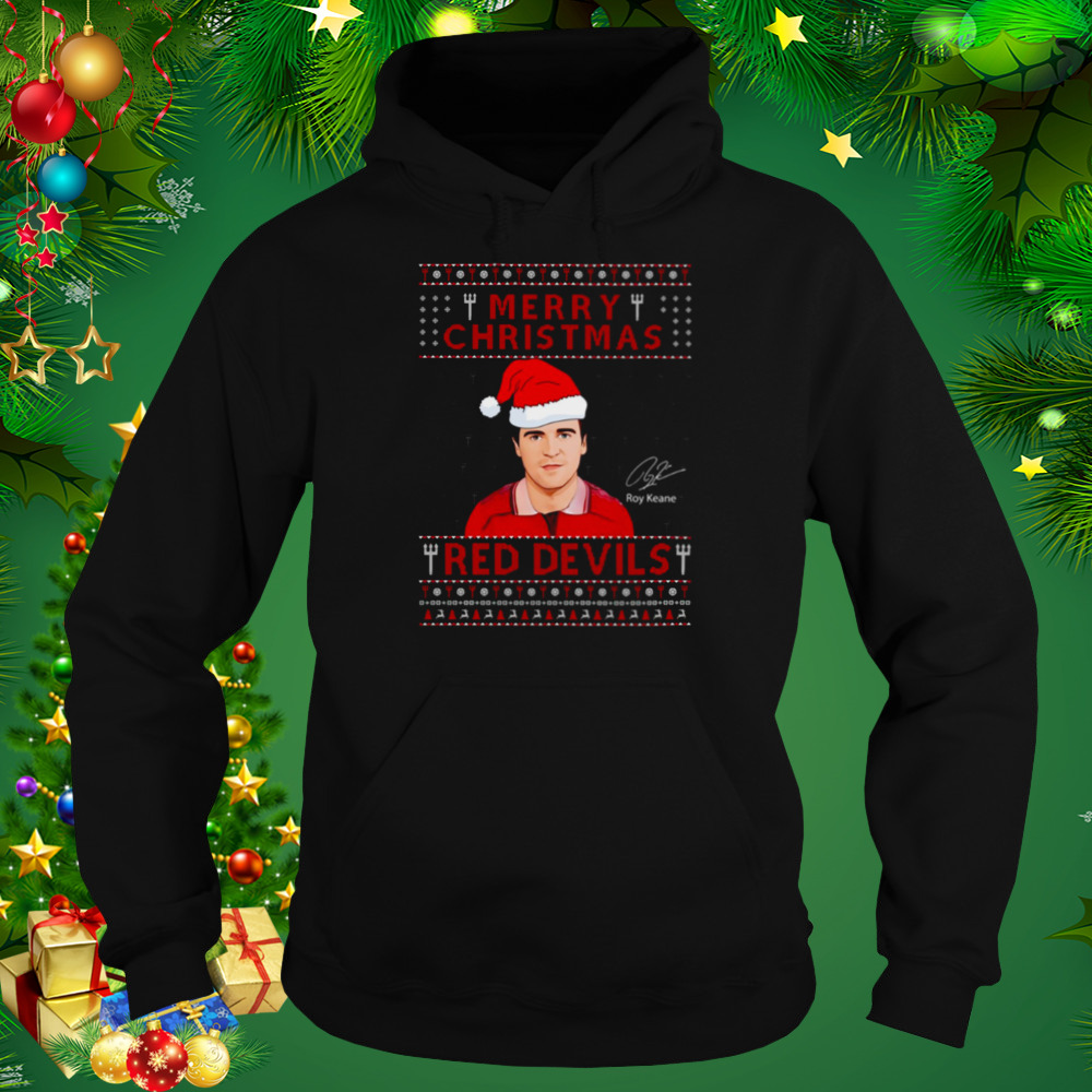 Roy Keane Manchester United Merry Christmas Red Devil shirt 5 Hoodie tshirt