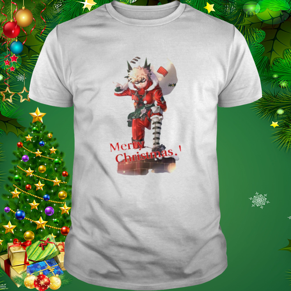 Santa Katsuki Bakugo On Christmas shirt 1 Unisex shirt