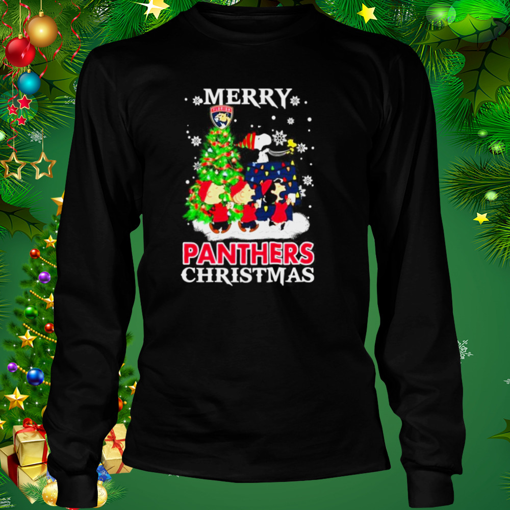 Snoopy and Friends Merry Florida Panthers Christmas shirt 3 Longsleeve tshirt