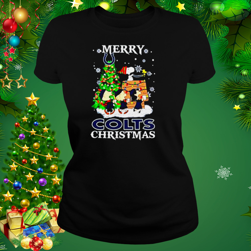 Snoopy and Friends Merry Indianapolis Colts Christmas shirt 2 Women's tshirt