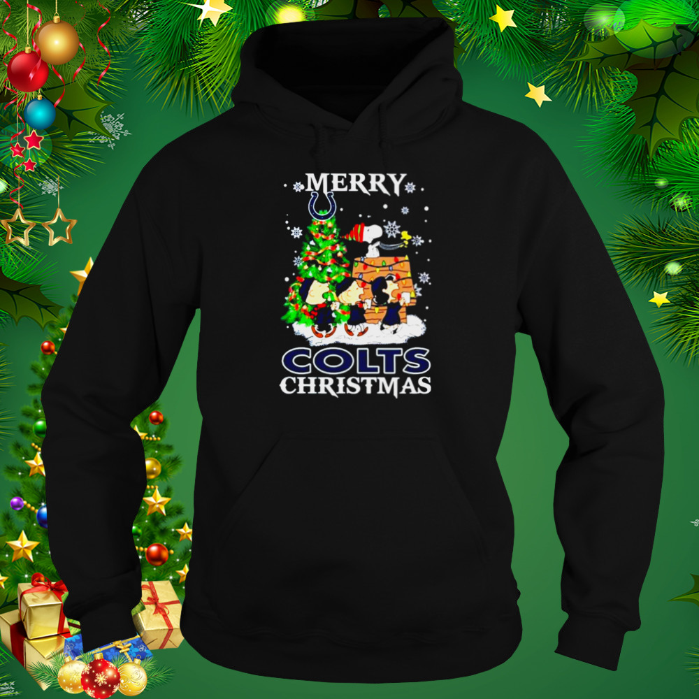 Snoopy and Friends Merry Indianapolis Colts Christmas shirt 5 Hoodie tshirt