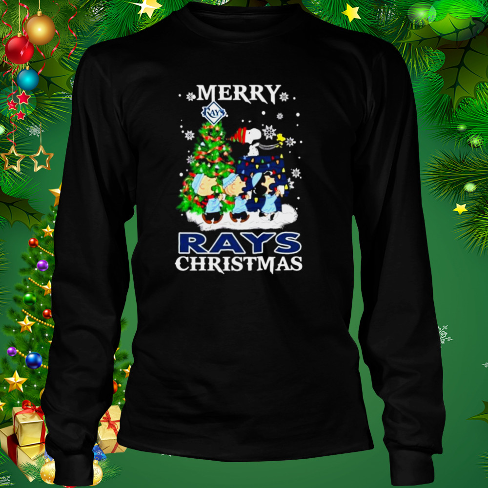 Snoopy and Friends Merry Tampa Bay Ray Christmas shirt 3 Longsleeve tshirt