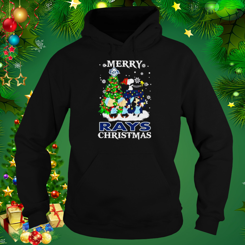 Snoopy and Friends Merry Tampa Bay Ray Christmas shirt 5 Hoodie tshirt
