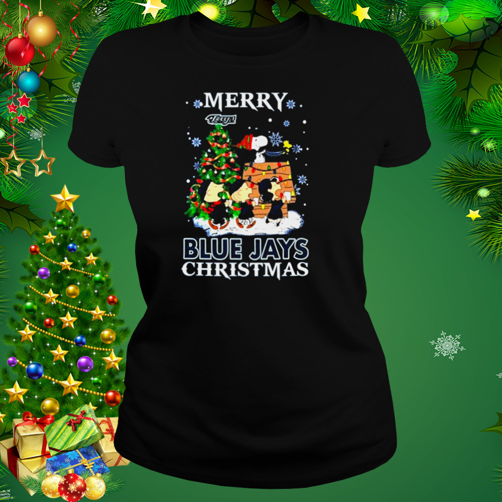 Snoopy and Friends Merry Toronto Blue Jays Christmas shirt 2 Women's tshirt
