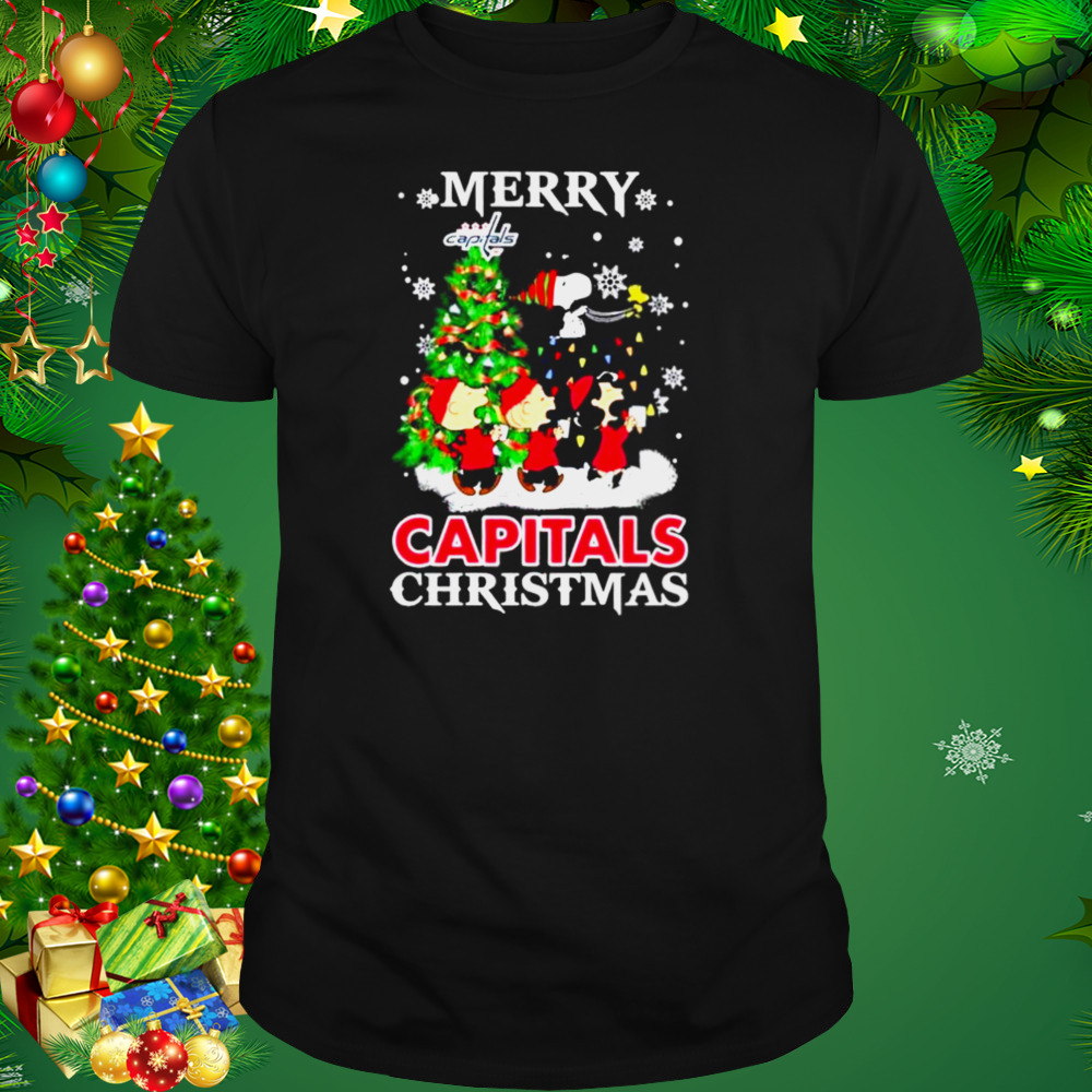 Snoopy and Friends Merry Washington Capitals Christmas shirt 1 Unisex tshirt