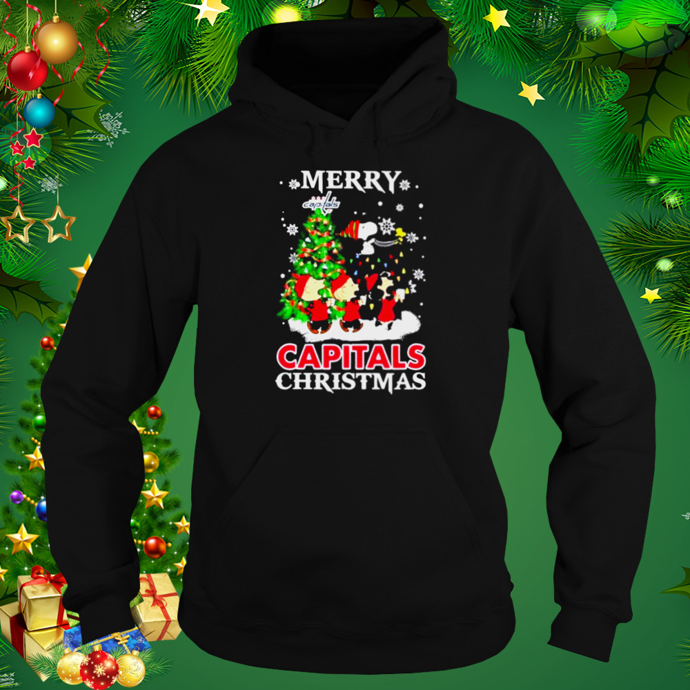 Snoopy and Friends Merry Washington Capitals Christmas shirt 5 Hoodie tshirt