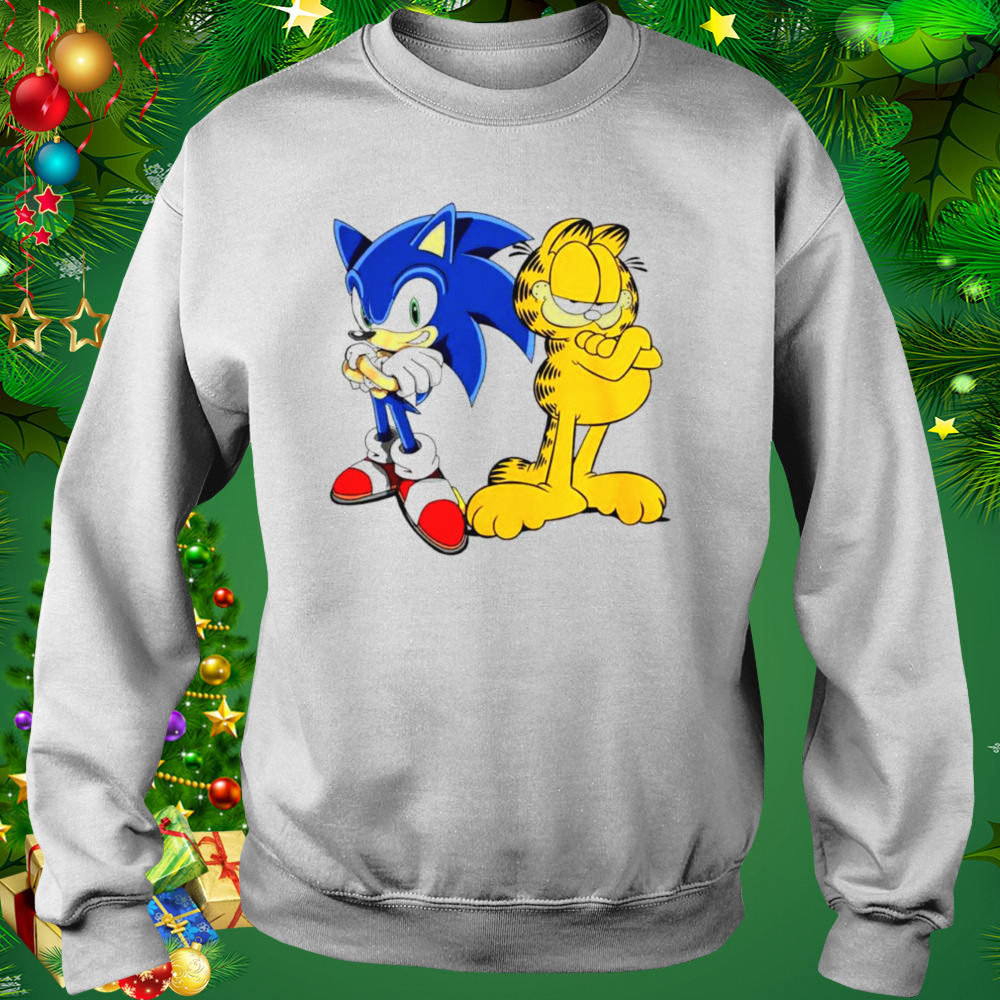 Sonic and Garfield shirt 4 Sweat shirt