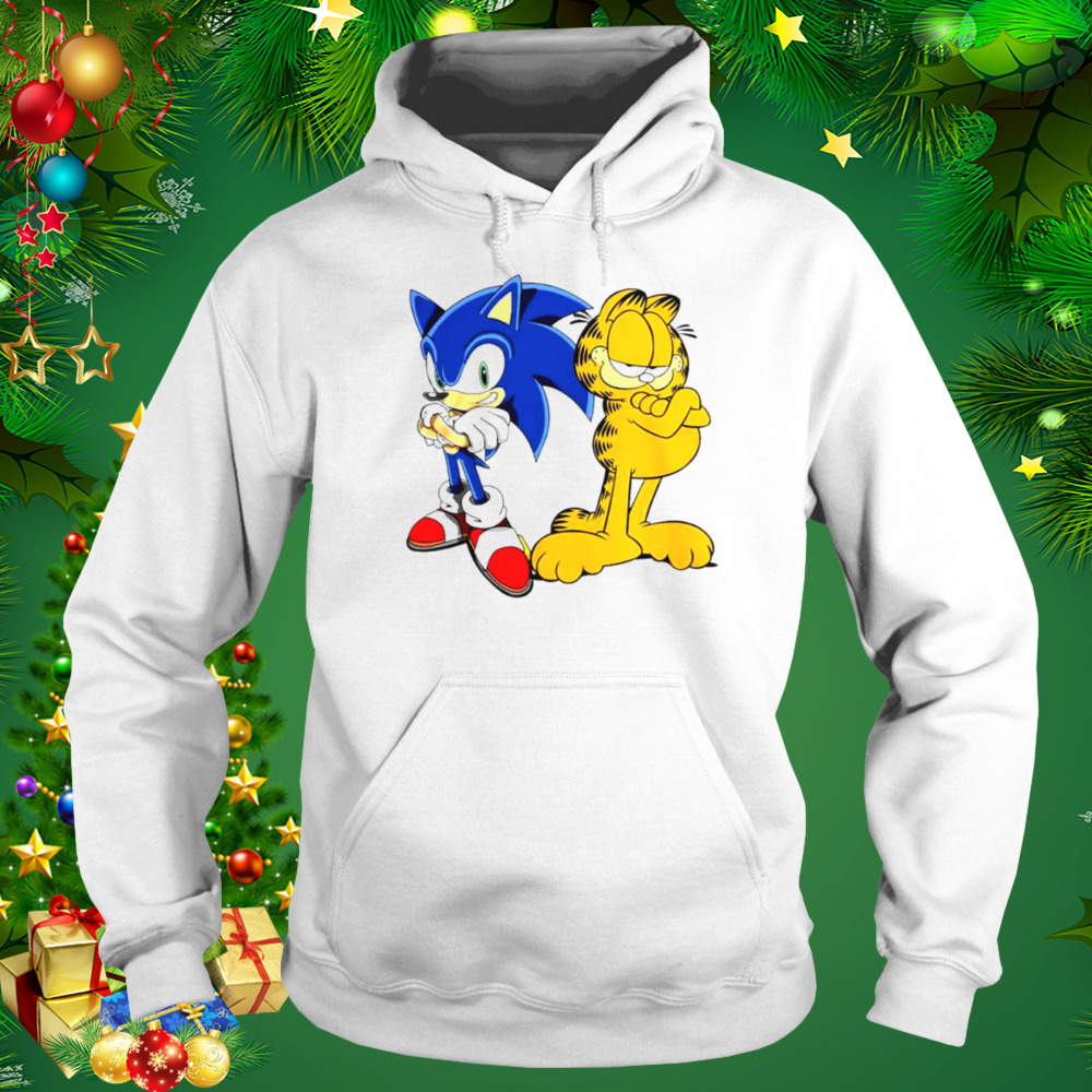 Sonic and Garfield shirt 5 Hoodie shirt