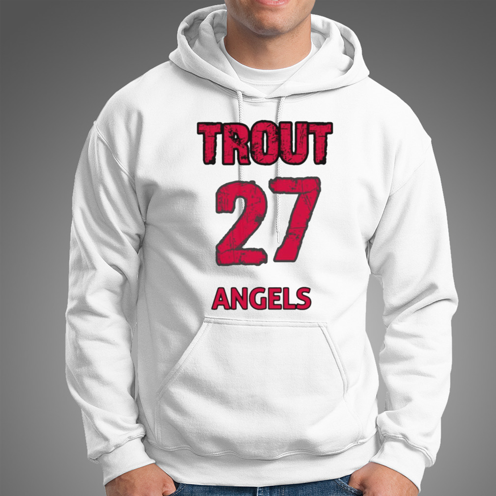 The 27 Angels Mike Trout Red Text Baseball shirt - Kingteeshop