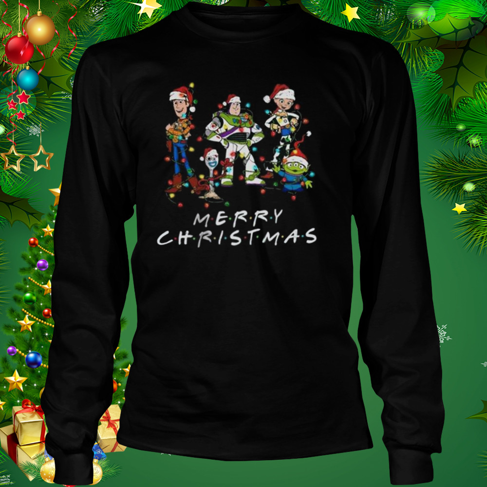 Toy Story Santa Characters Merry Christmas Lights 2022 shirt 3 Longsleeve tshirt