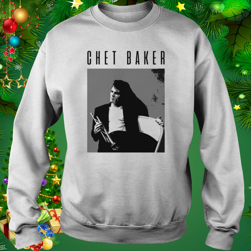 Tribute To Chet Baker Black And White shirt 4 Sweat shirt