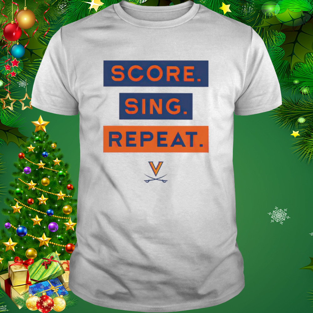 Virginia Cavaliers Sing Score Repeat shirt 1 Unisex shirt