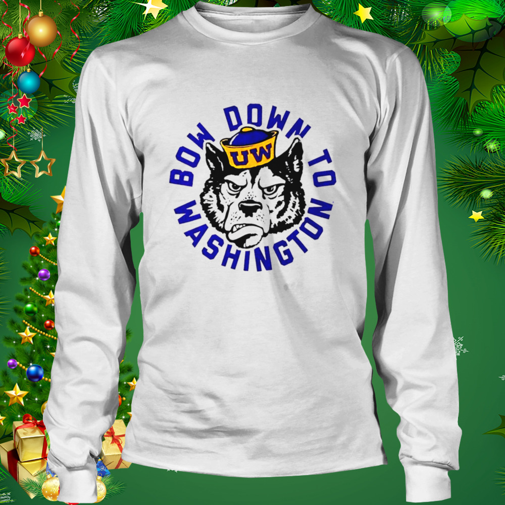 Washington Huskies Bow Down To Washington shirt 3 Longsleeve shirt