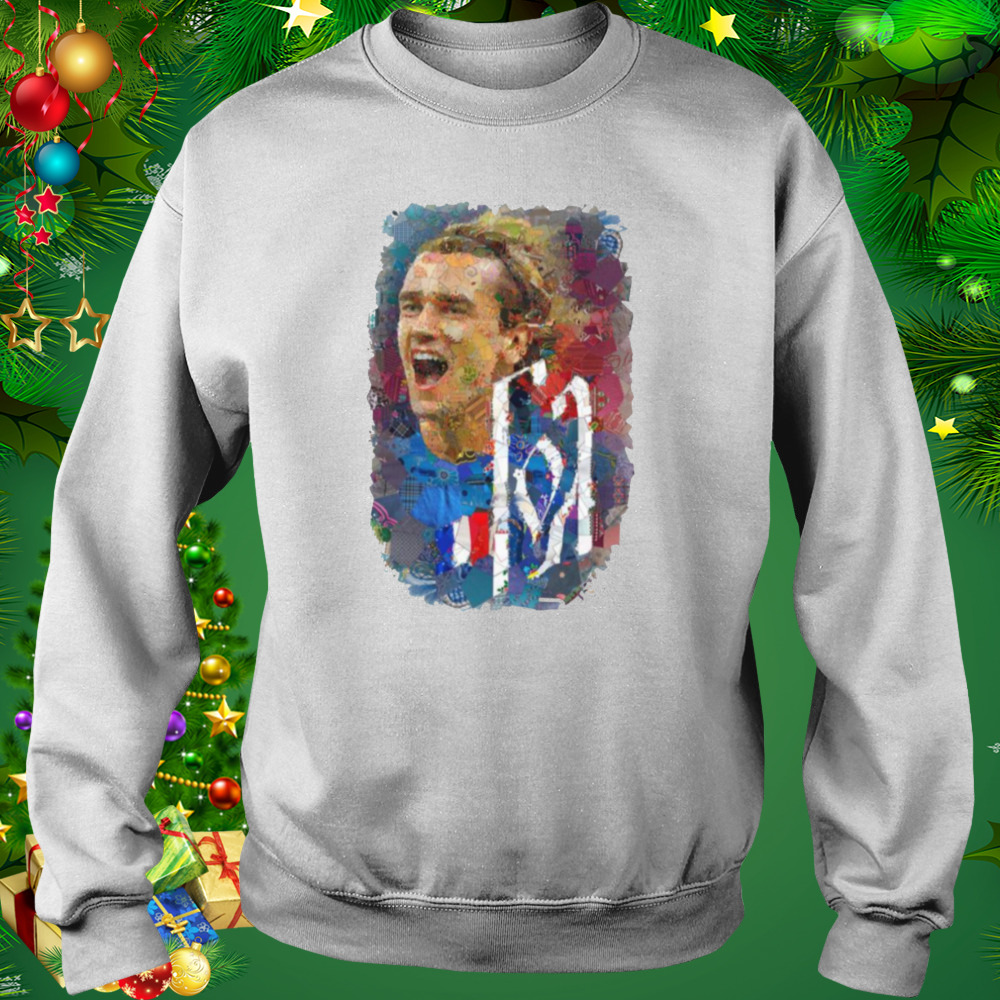Watercolor Design Antoine Griezmann Portrait shirt 4 Sweat shirt