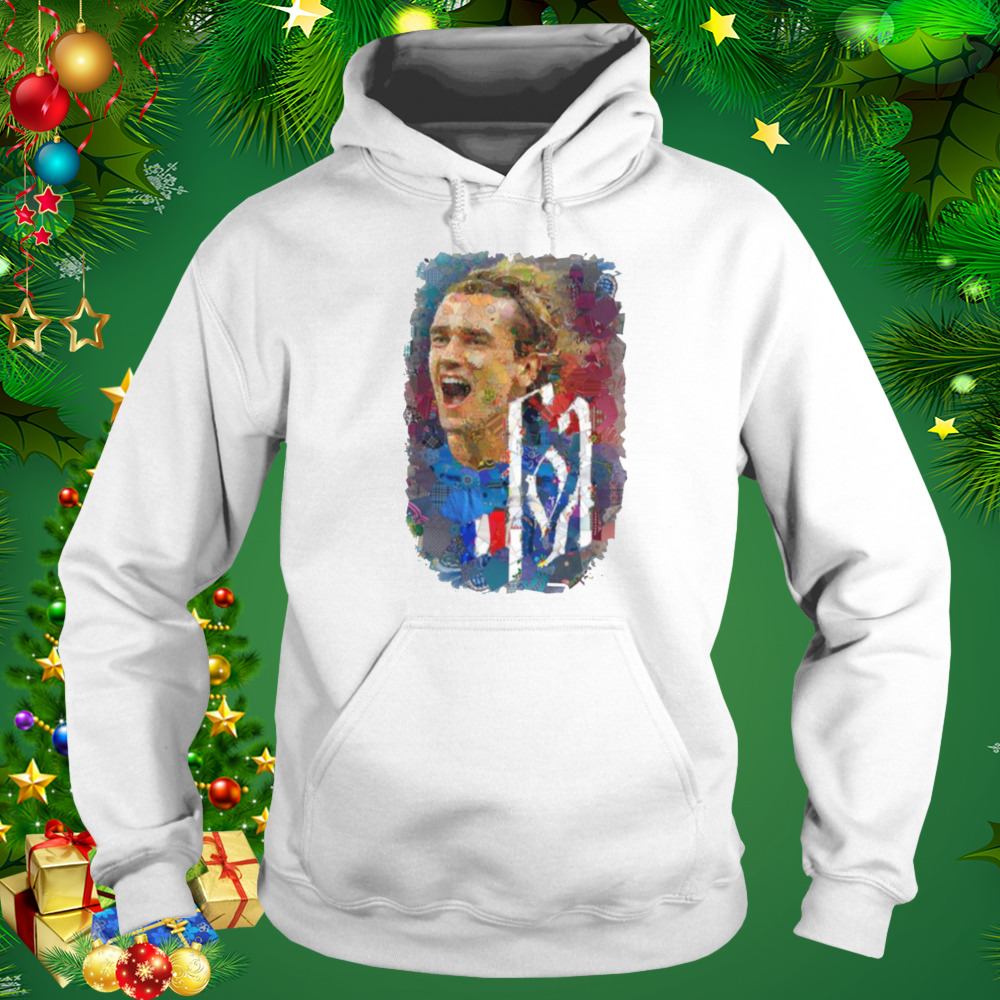 Watercolor Design Antoine Griezmann Portrait shirt 5 Hoodie shirt