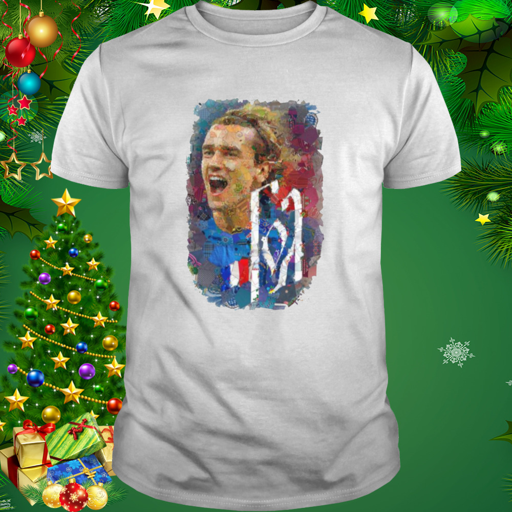 Watercolor Design Antoine Griezmann Portrait shirt 1 Unisex shirt