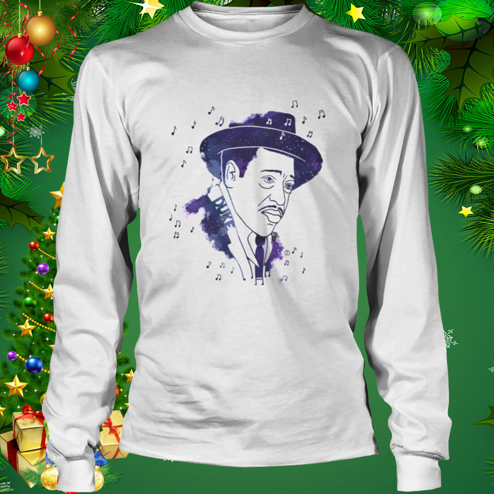Watercolor Design Duke Ellingten Jazz Music shirt 3 Longsleeve shirt