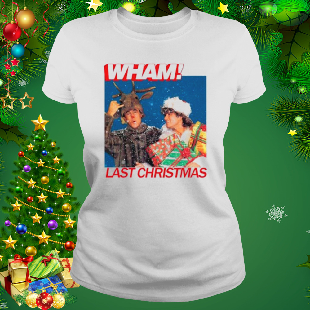 Wham English Music Duo Last Christmas Lyrics shirt 2 Women's shirt