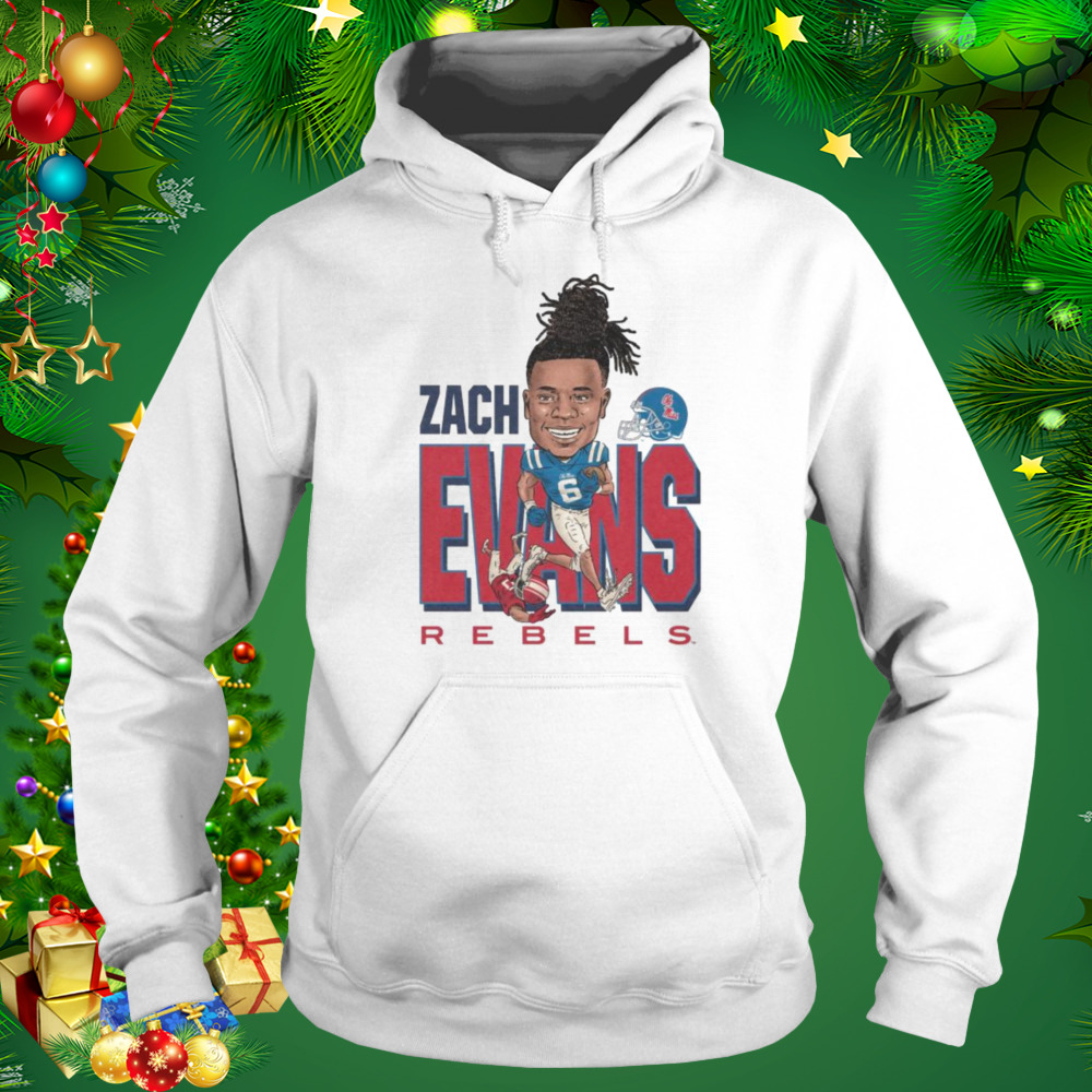 Zach evans caricature ole miss shirt 5 Hoodie shirt