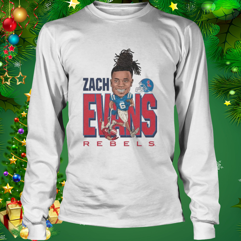 Zach evans caricature ole miss shirt 3 Longsleeve shirt