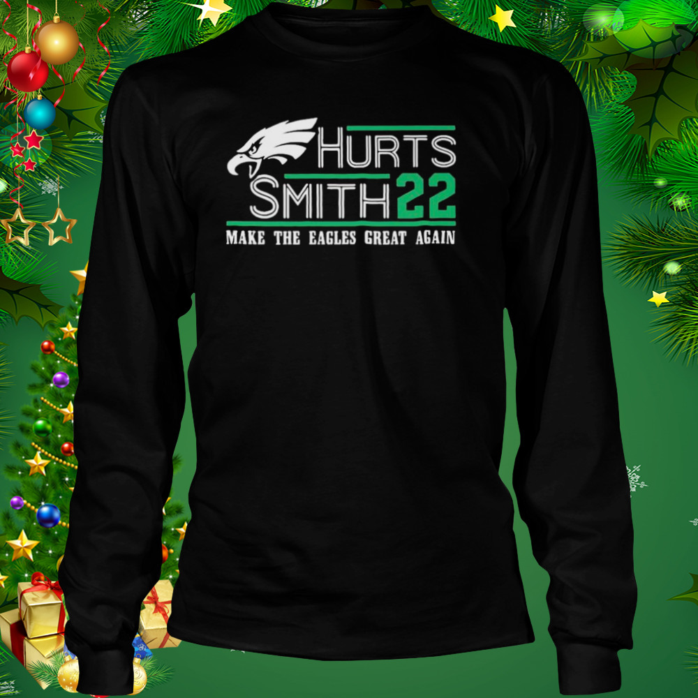 philadelphia Eagles Jalen Hurts And DeVonta Smith 2022 Make The Eagles Great Again Shirt 3 Longsleeve tshirt