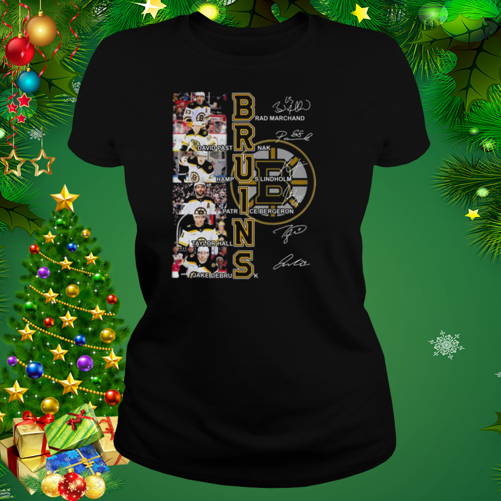 Boston Bruins Brad Marchand David Pastrnak Signatures shirt 2 Women's tshirt