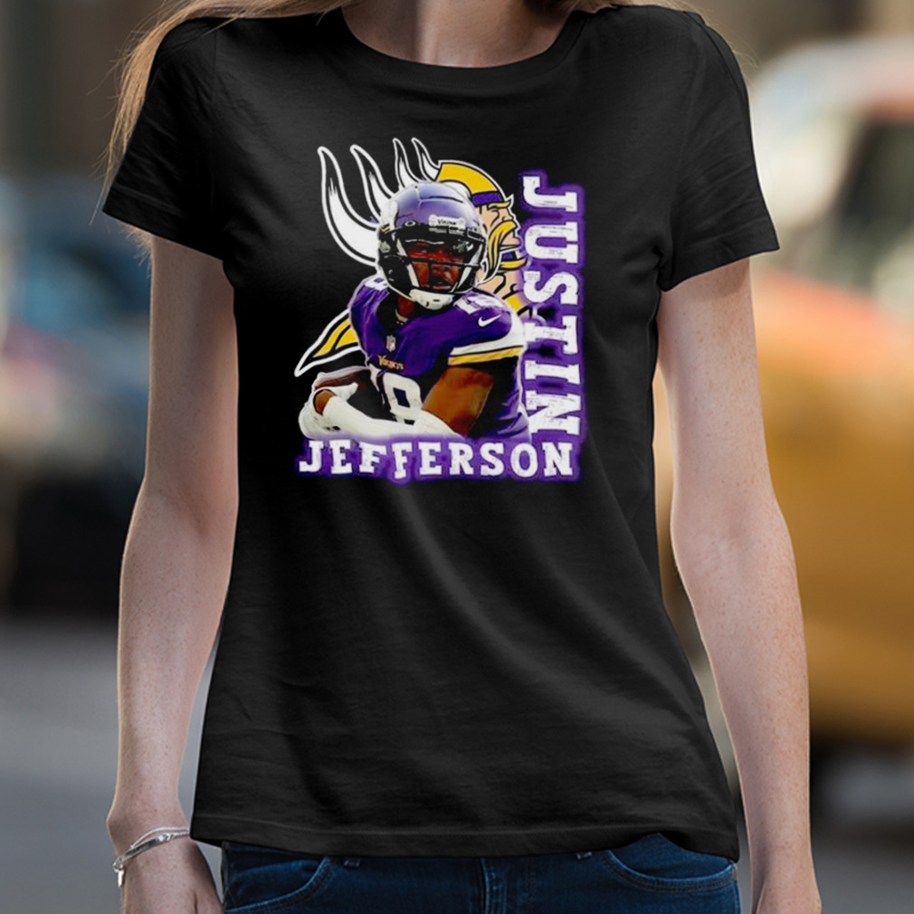 Justin Jefferson Shirt 90s Vintage Graphic Minnesota Football Shirt