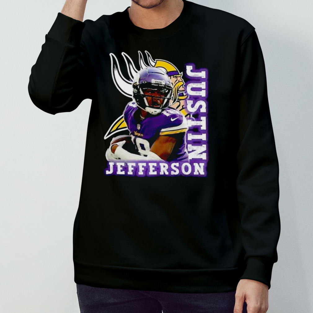 Justin Jefferson Shirt 90s Vintage Graphic Minnesota Football Shirt