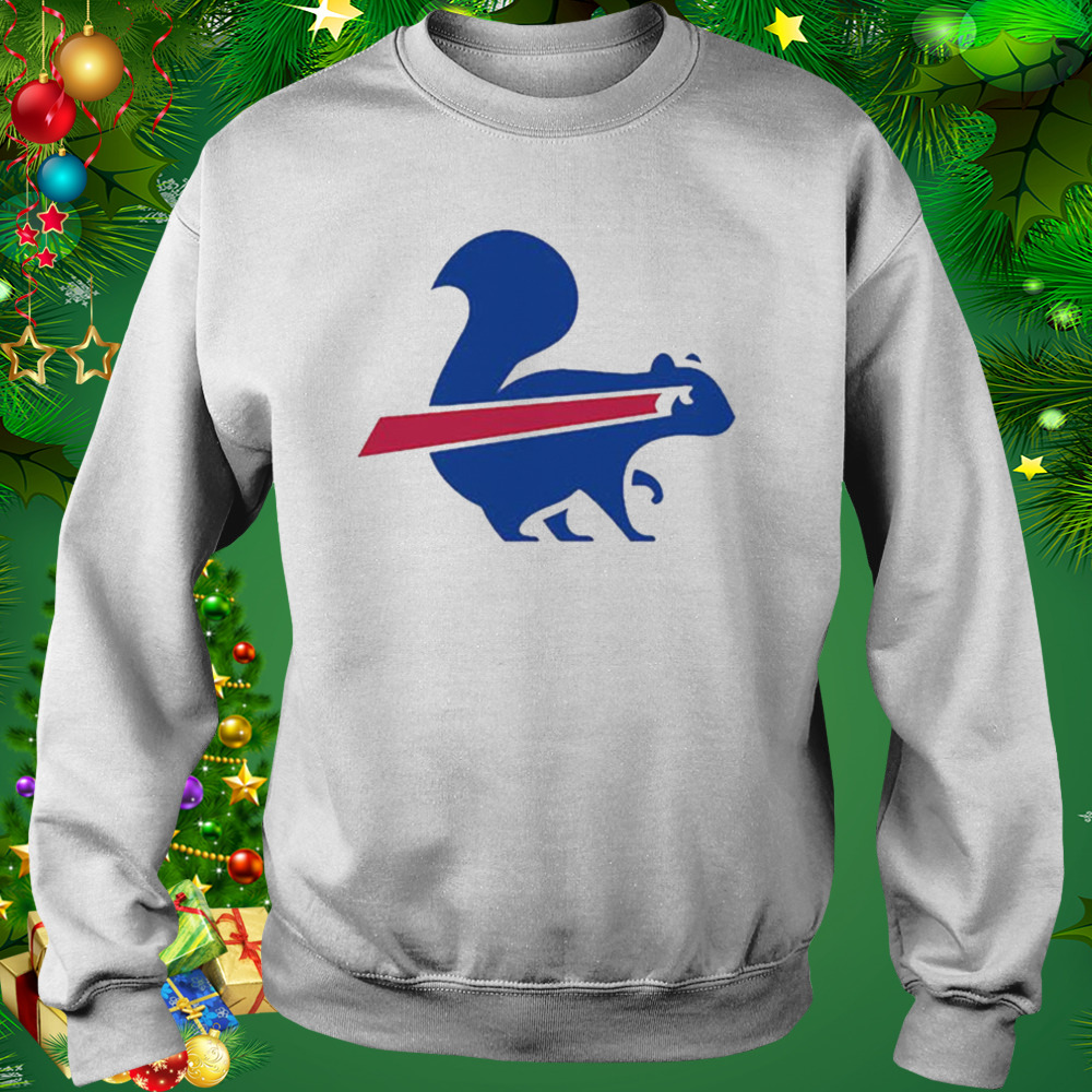 Squirrel Buffalo Bills Logo shirt 4 Sweat shirt