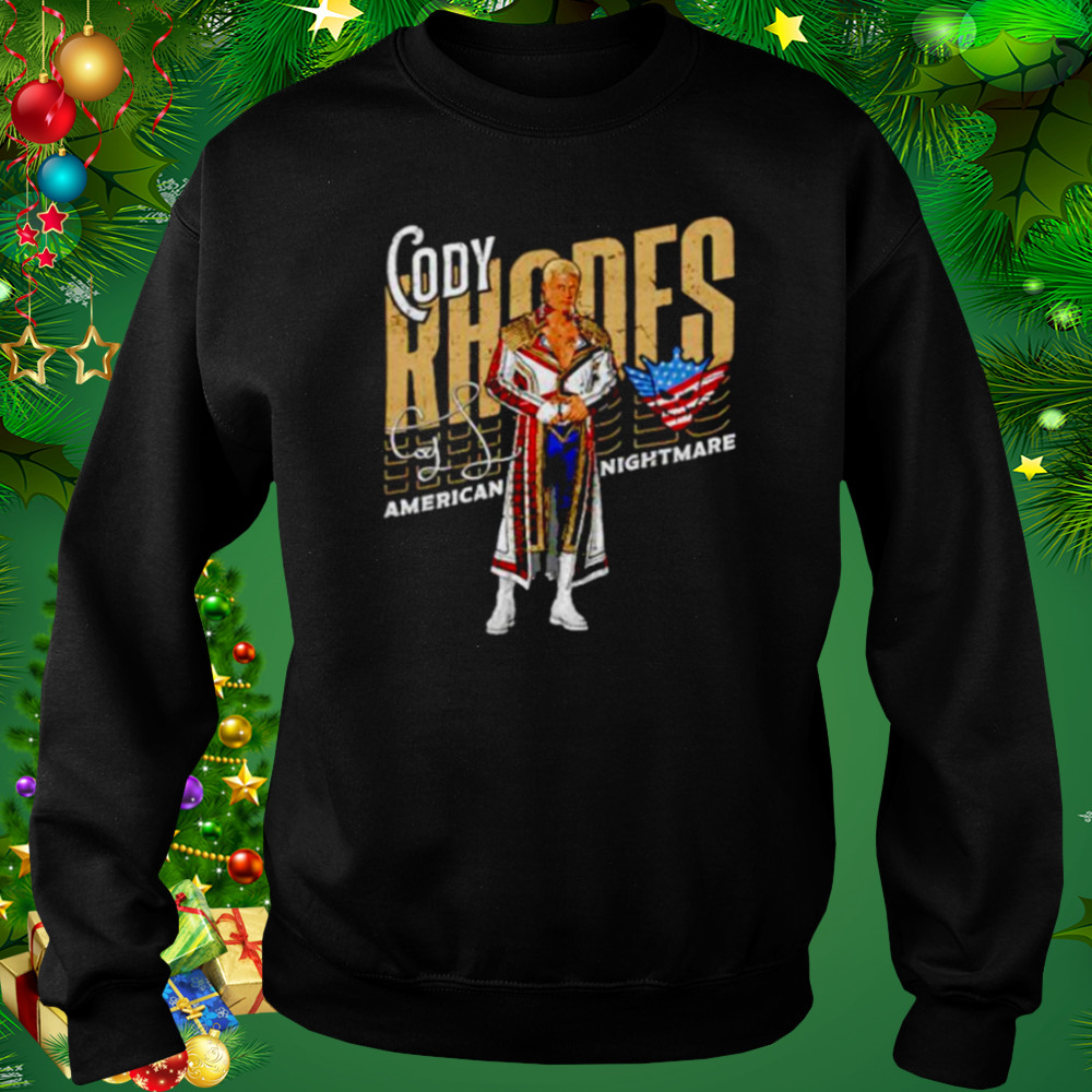 american nightmare Cody Rhodes signature slant shirt 4 Sweat tshirt