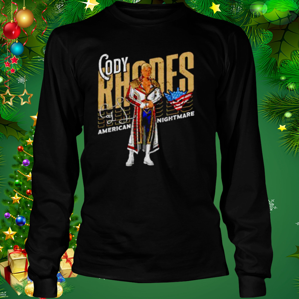 american nightmare Cody Rhodes signature slant shirt 3 Longsleeve tshirt