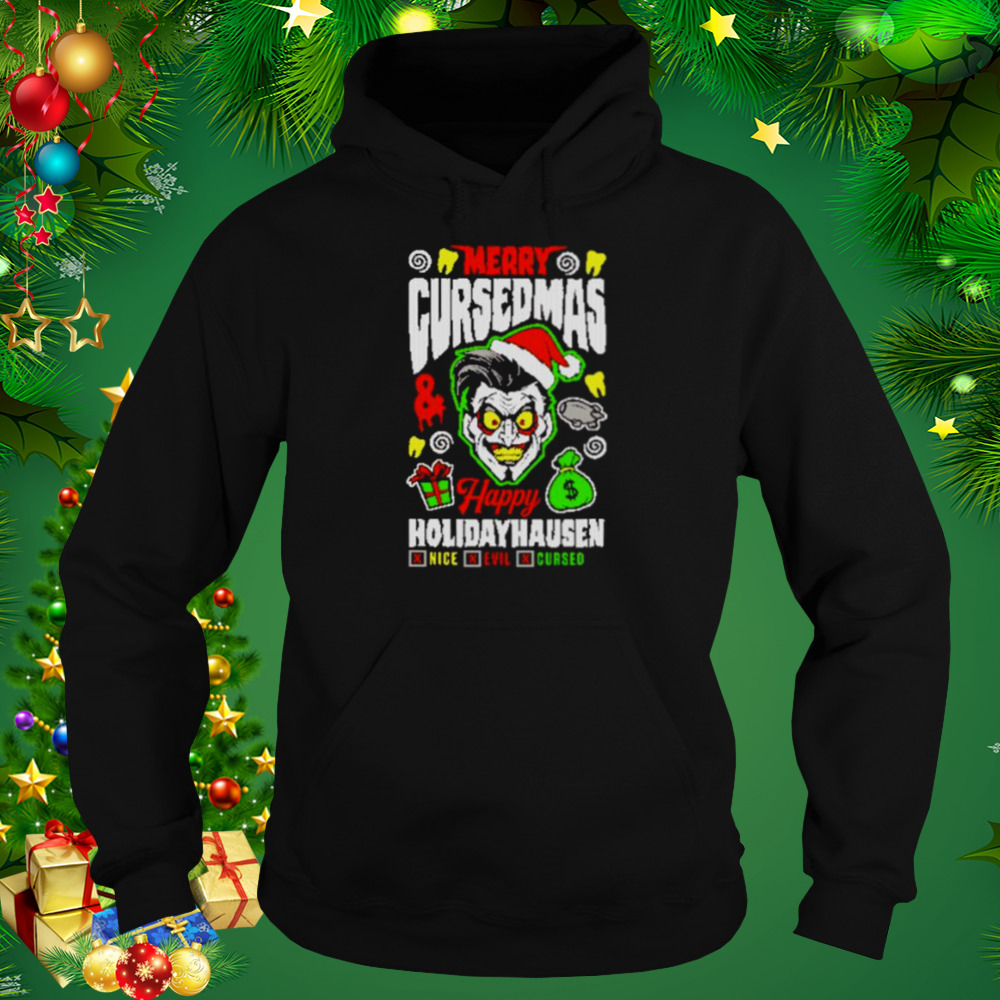 danhausen merry cursedmas happy holidayhausen shirt 5 Hoodie tshirt