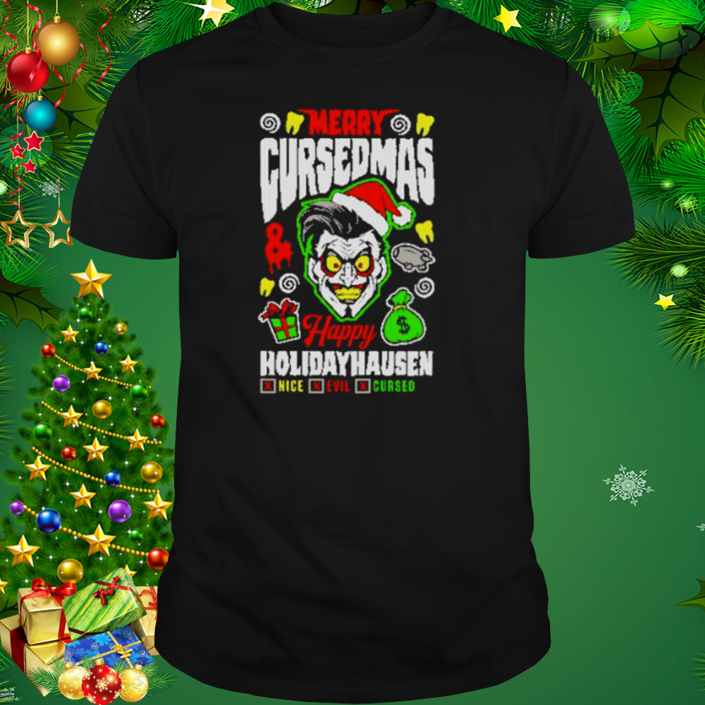 danhausen merry cursedmas happy holidayhausen shirt 1 Unisex tshirt